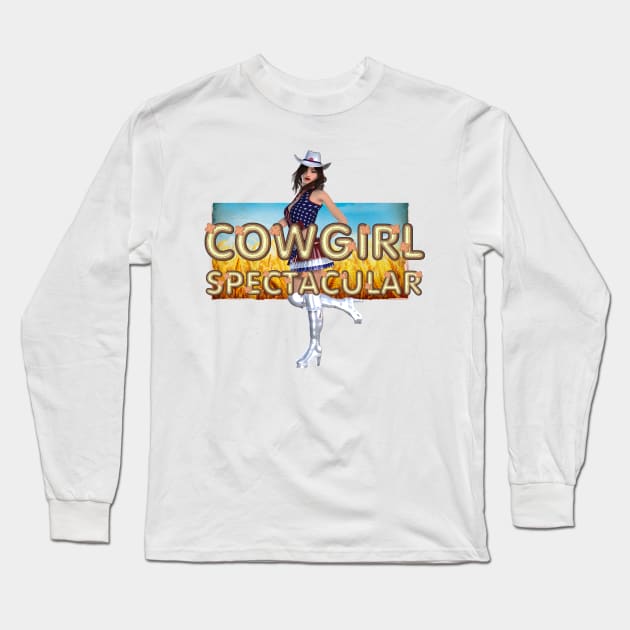 Cowgirl Spectacular Long Sleeve T-Shirt by teepossible